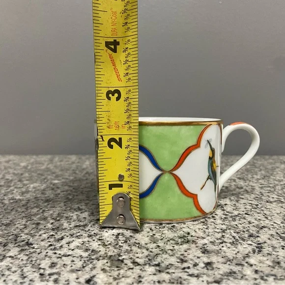 Vtg Lynn Chase TIGER RAJ Coffee Cup Demitasse Signed 1991 24K Gold Replacement - Picture 14 of 15